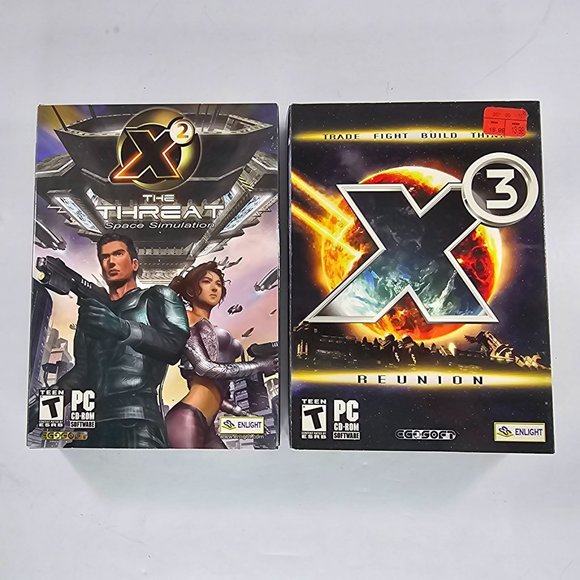 X2: The Threat X3 Reunion CD-ROM PC Lot 2003 2005 Missing 1 Disc